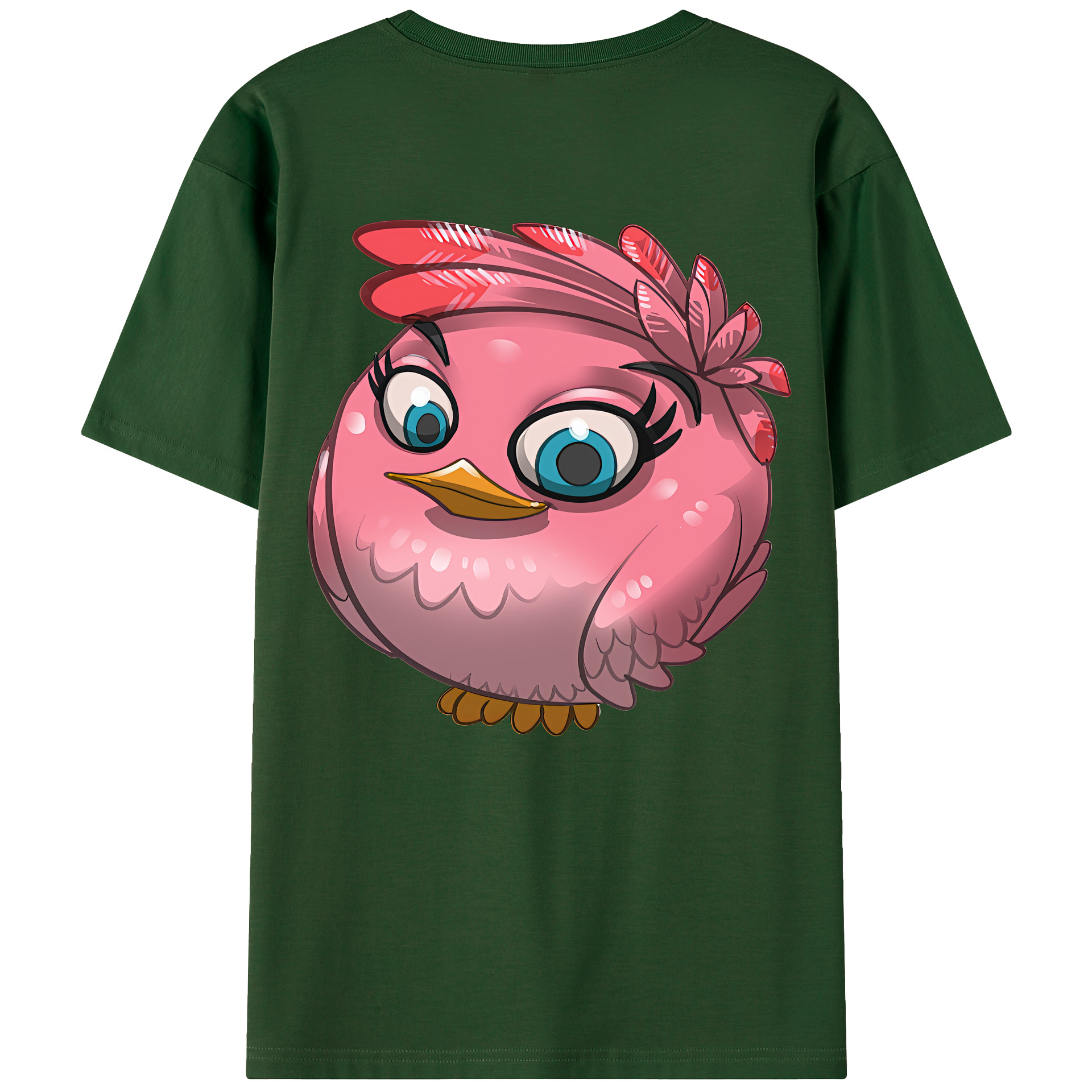 （画像用） Angry Birds アングリーバード 綿100％半袖Tシャツ（背面プリント）
